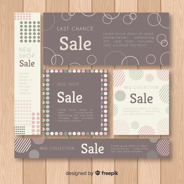 Sale web banner for social media