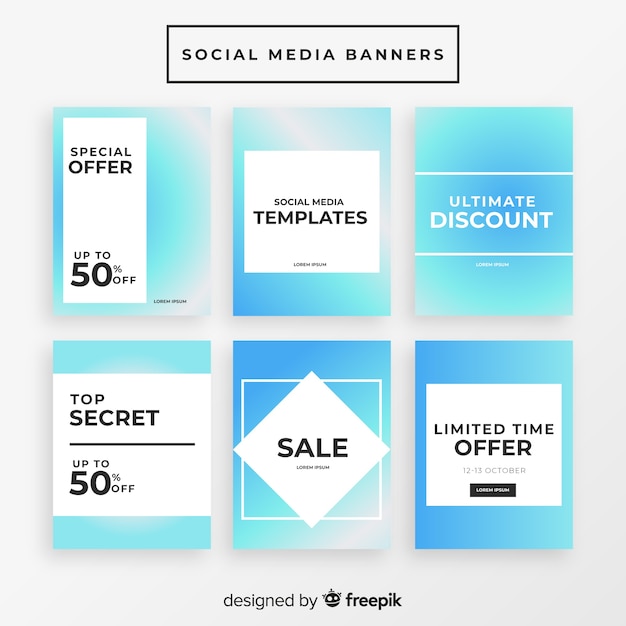 Sale web banner for social media