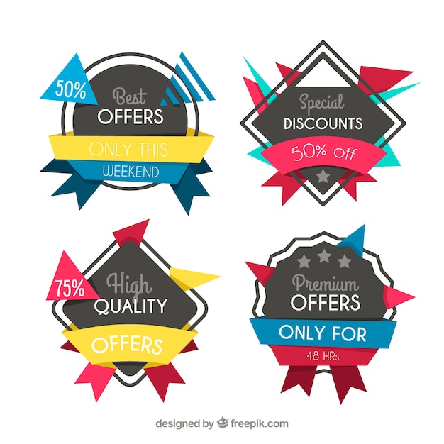 Sales badges and labels