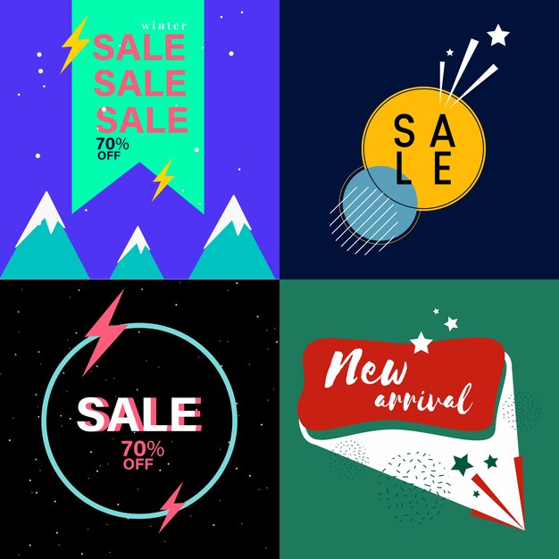Sales banner collection 