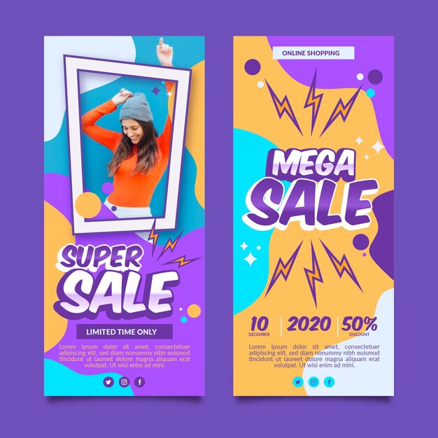 Sales  banners designs