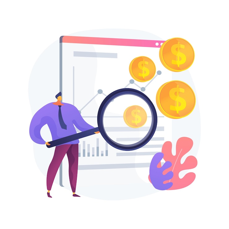 Free Vector sales index abstract concept illustration