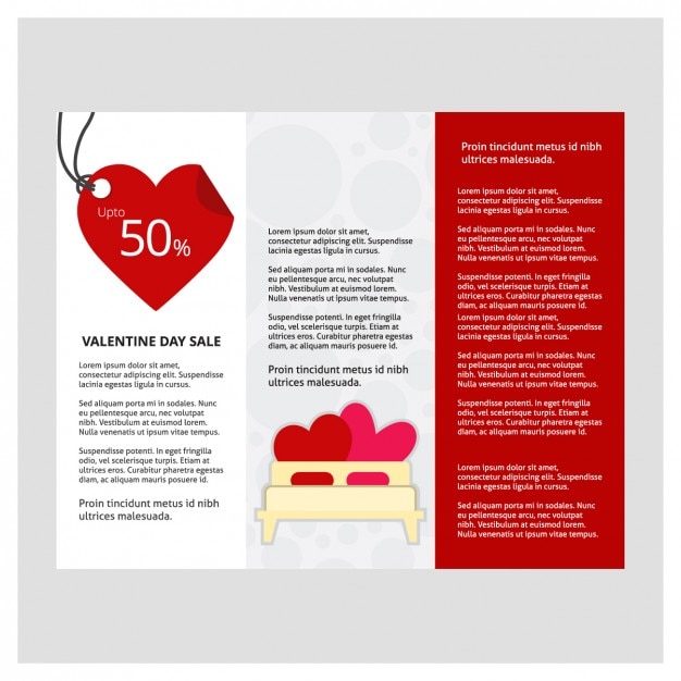 Sales valentine trifold