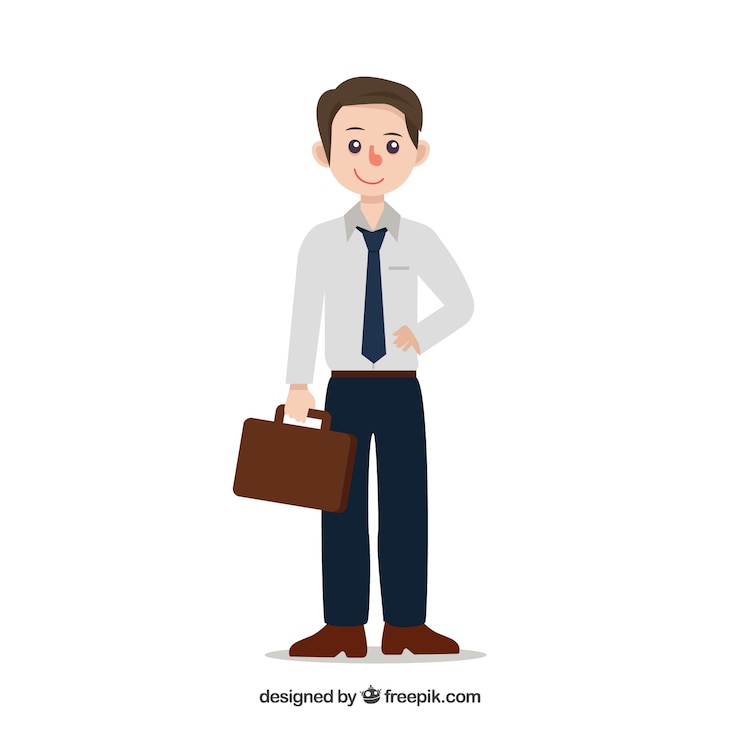 무료 Vector 평면 디자인의 세일즈맨 구성
