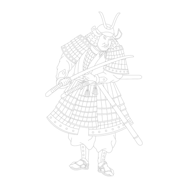 Free vector samurai