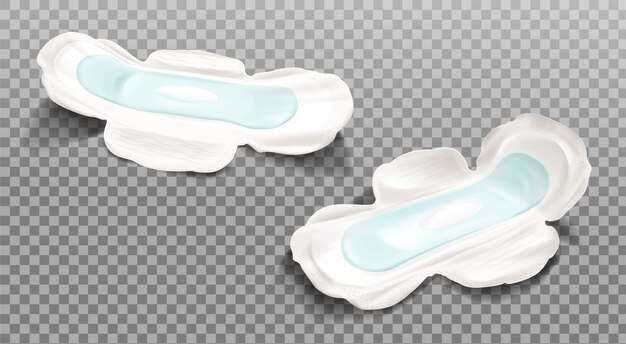 Sanitary napkin isolated