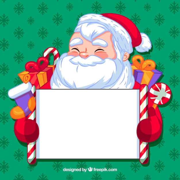 Santa claus background with poster