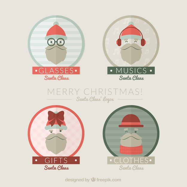 Santa claus badges