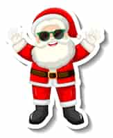 Free vector santa claus cartoon character