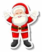 Free vector santa claus cartoon character