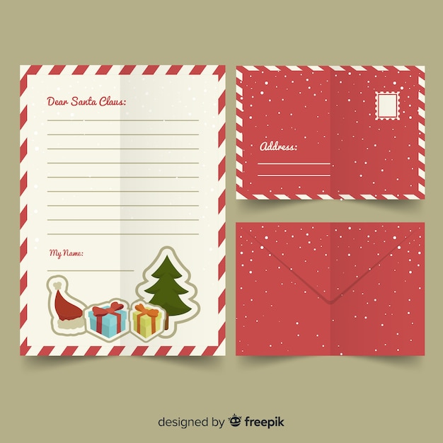 Santa claus dots letter template