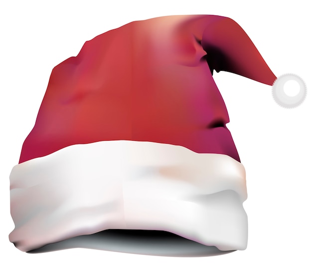 Cappello di babbo natale isolato