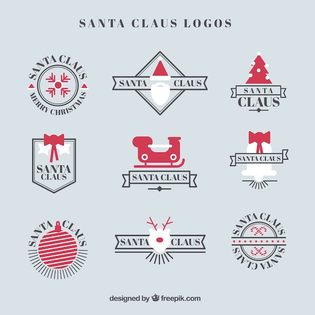 Santa claus logos