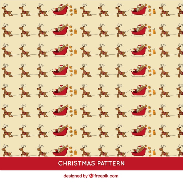 Santa claus sledge pattern