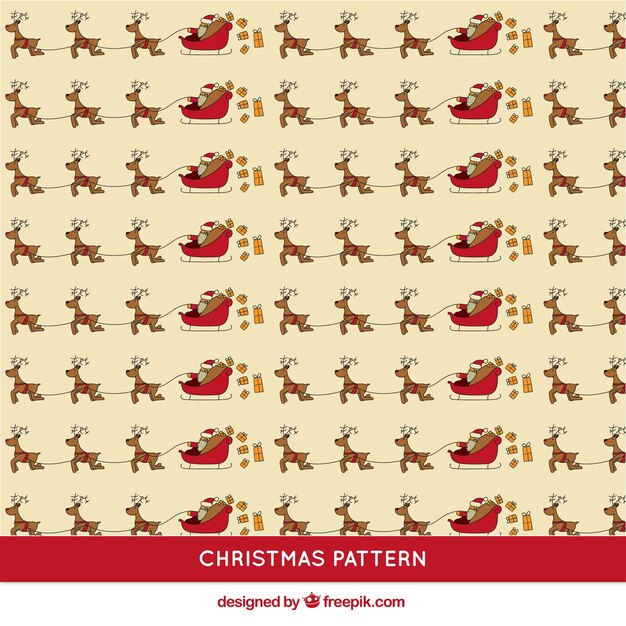 Santa claus sledge pattern