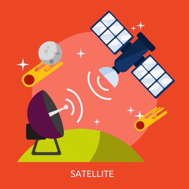 Satellite background design