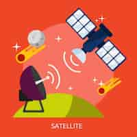 Free vector satellite background design