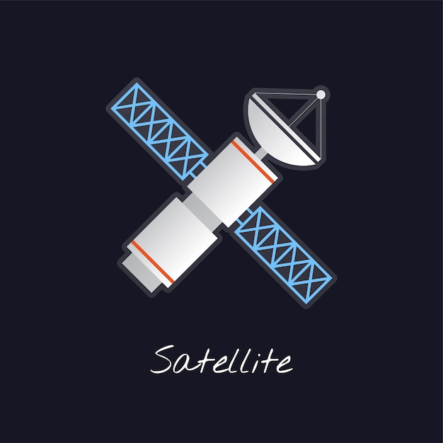 Free vector satellite vector