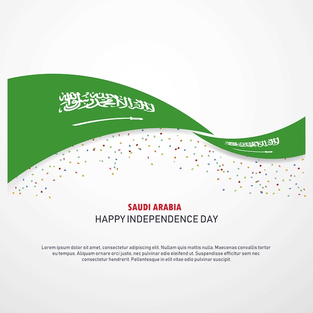 Saudi arabia happy independence day background