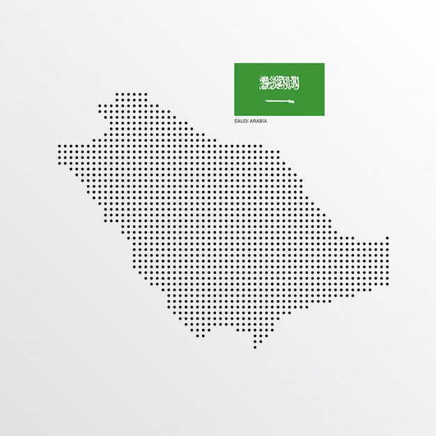 Saudi Arabia Map design 