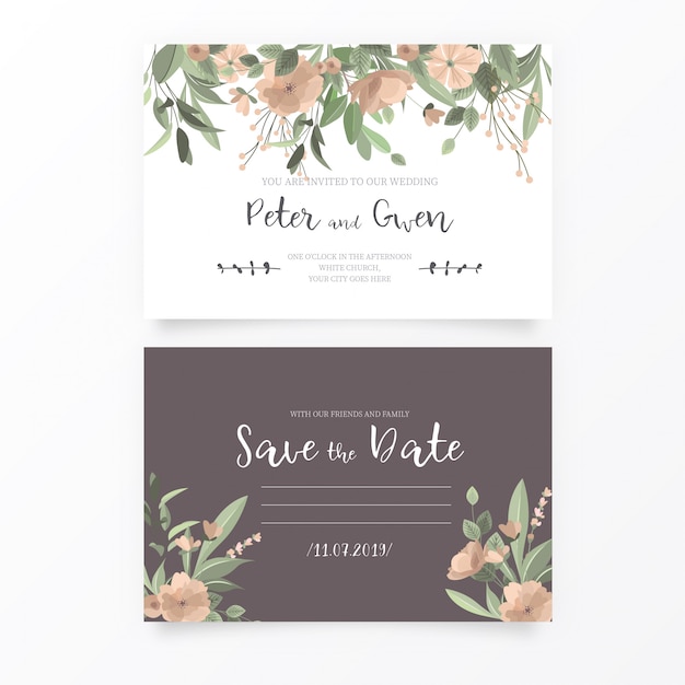 Save the Date Invitation Cards