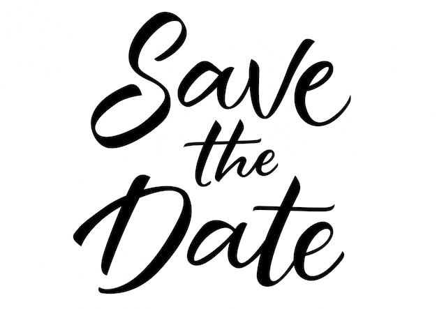 Save the Date Lettering 