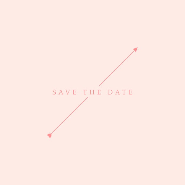 Save the date wedding badge vector