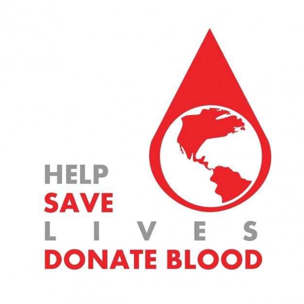 Free vector save lives and donate blood background