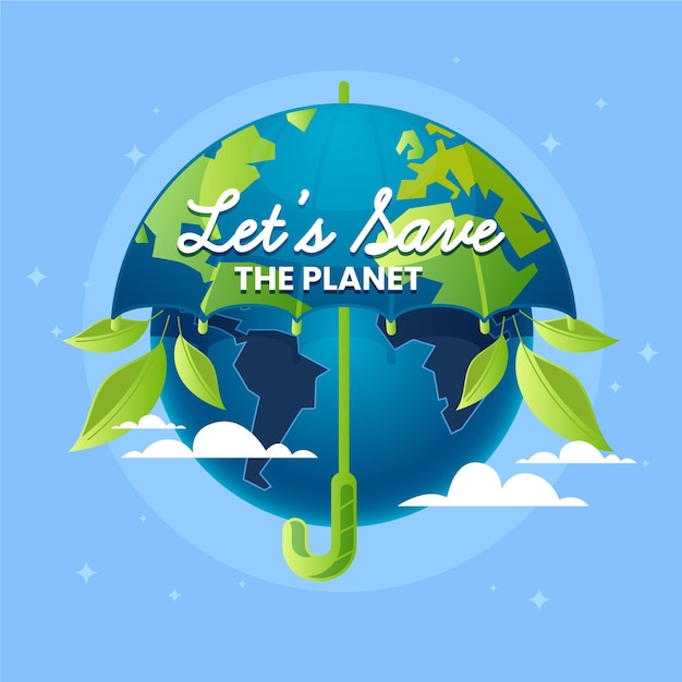 Save the planet concept