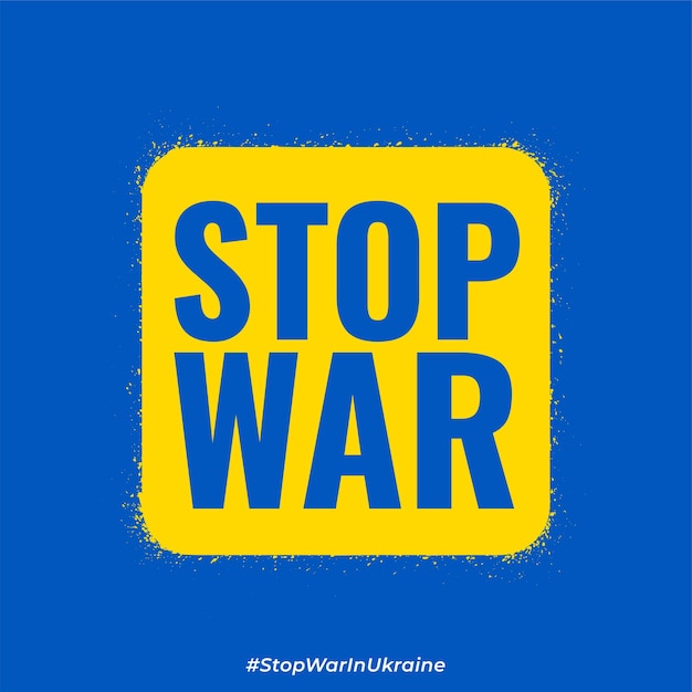 Free vector save ukraine from russia and stop war concept