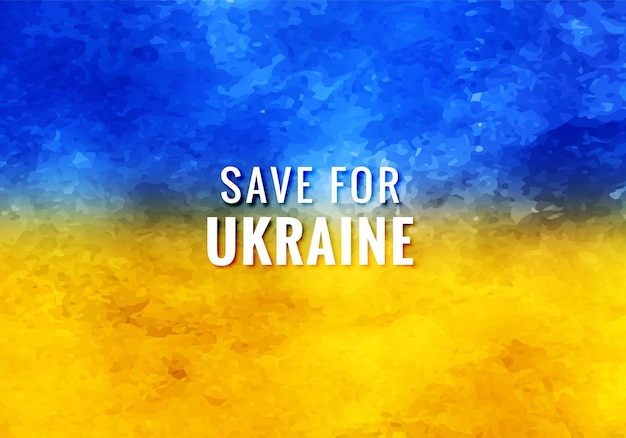 Save for ukraine text modern flag theme texture background