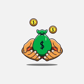 Saving money illustration