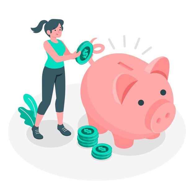 Savings concept illustration