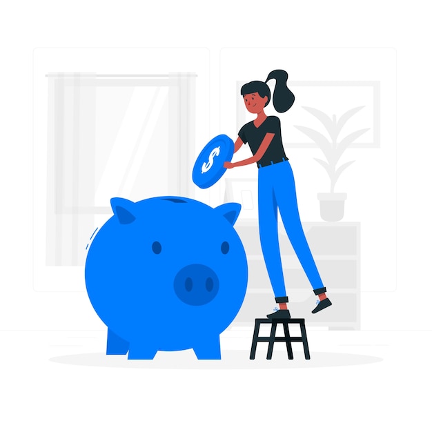 Savings concept illustration