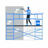 Free vector scaffold concept illustration