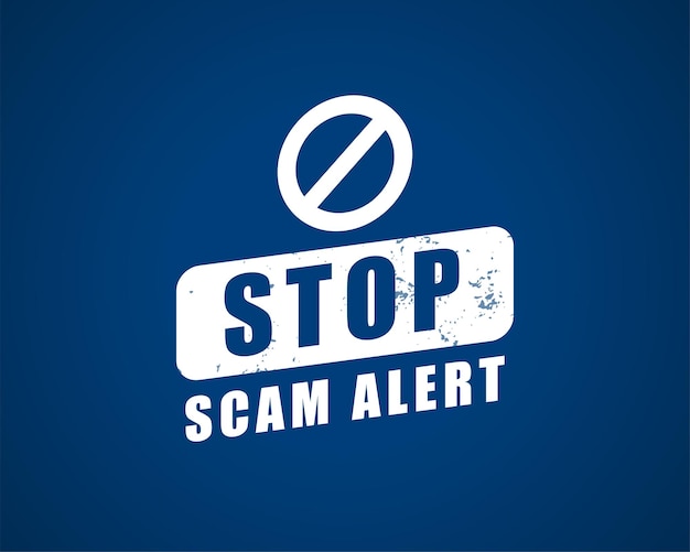 Free vector scam alert symbol background for your finance security