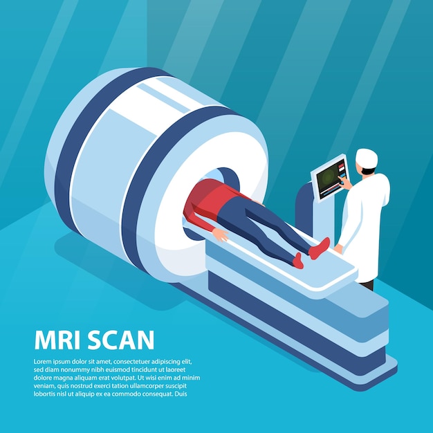 Free vector scan diagnostic poster