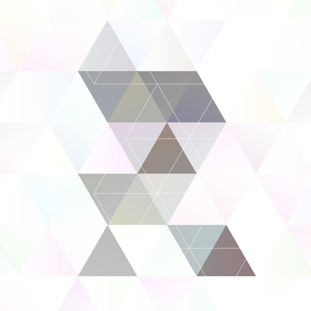 Scandinavian style abstract triangular art