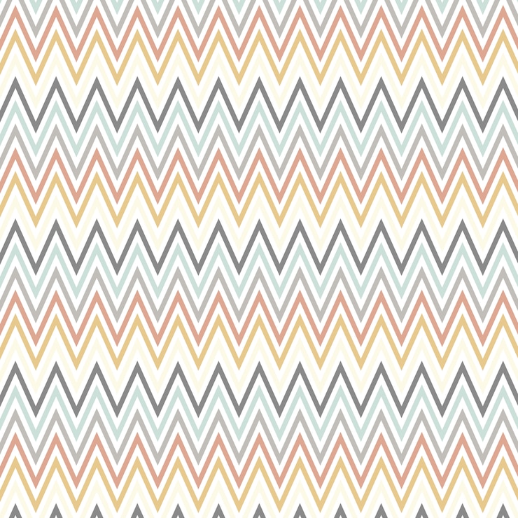 Free Vector scandinavian style art with chevron pattern 