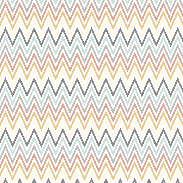 Scandinavian style art with chevron pattern 