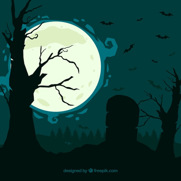 Scary halloween background