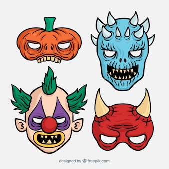 Страшные маски для хэллоуина