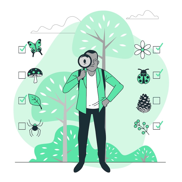 Free Vector scavenger hunt concept illustration
