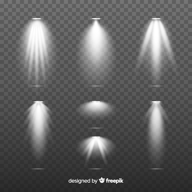 Free vector scene illumination collection