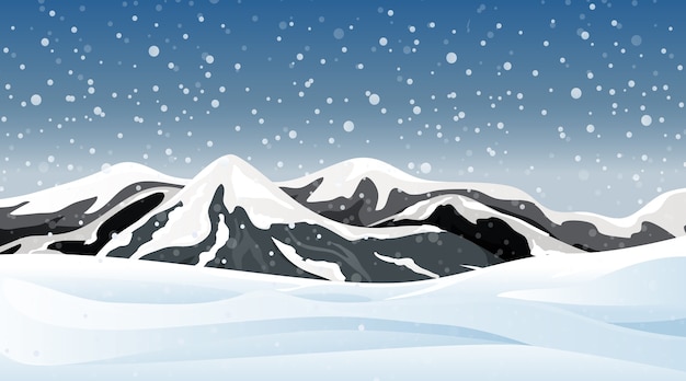 snow mountain clip art