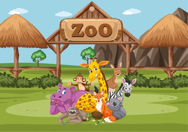 Featured image of post Scenery Zoo Drawing For Kids - Love simple how to draw tutorials for kids?