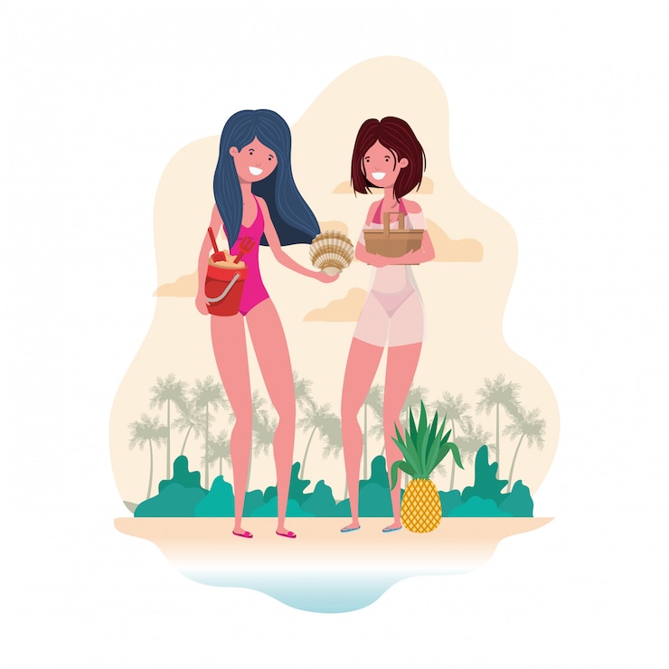 Two ladies talking in heaven