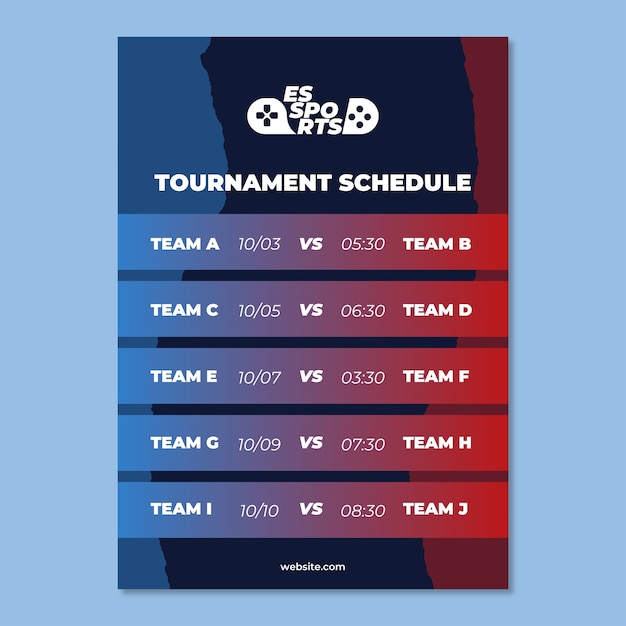 Schedule template design