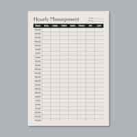 Free vector schedule template design