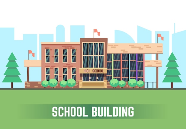 School building background